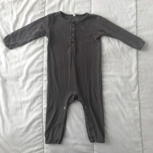Quincy Mae Ribbed Long Sleeve Jumpsuit
